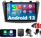 Android 13 Car Stereo for 2009-2013 Mazda 3 Supports Wireless CarPlay & Android Auto