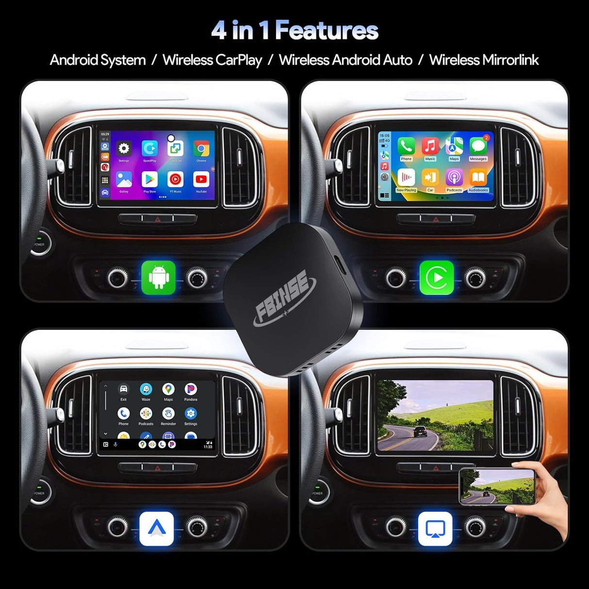 CarPlay AI Box Supports Car with Factory Wired CarPlay/Android Auto