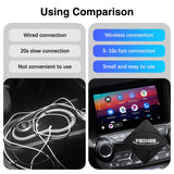 Wireless Android Auto Adapter for Vehicle with OEM Wired Android Auto