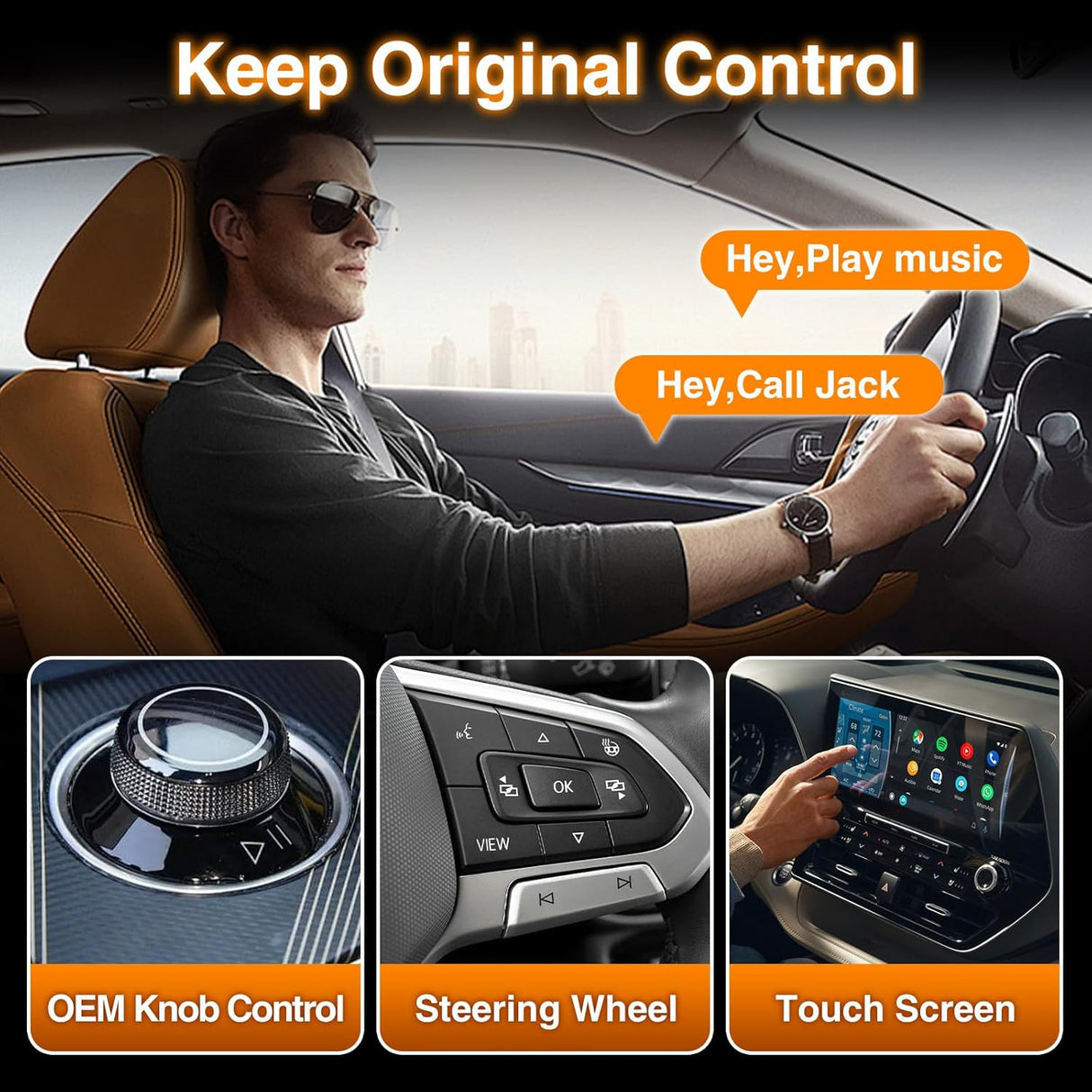 CarPlay CD Player Supports Wireless CarPlay/Android Auto for Car with Wired CarPlay