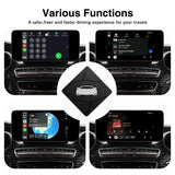 Wireless CarPlay/Android Auto Adapter for Vehicle with OEM Wired CarPlay/Android Auto