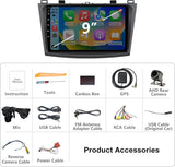 Android 13 Car Stereo for 2009-2013 Mazda 3 Supports Wireless CarPlay & Android Auto