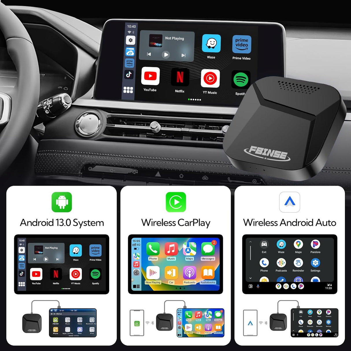 CarPlay Video Streaming for Car with OEM Wired CarPlay/Android Auto