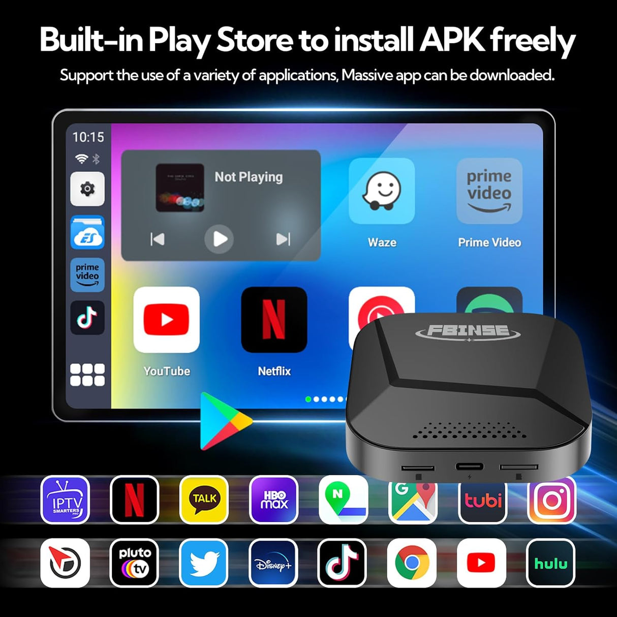 CarPlay AI Box For Car with Wired CarPlay/Android Auto